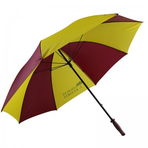 190T pongee fabric golf deštník ruční otevřený golfový deštník s logem vlastního tisku