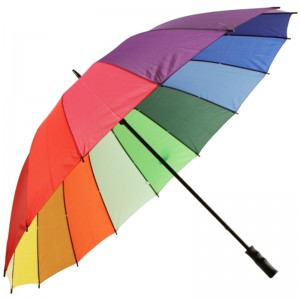Barevné vlastní logo duhové nepromokavé golfové deštníky pro propagaci