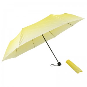 Přenosné dárky skládací děti žluté fialové deště cestování 3 skládací deštník