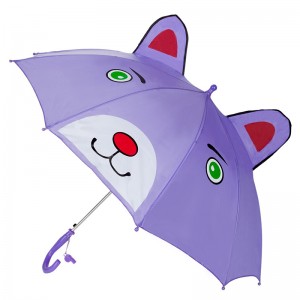 Velkoobchod kovový rám deštník zvířecí děti deštník automatický deštník