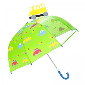 Levné bílé sklolaminátový rám bezpečnostní děti kompaktní 1panel POE deštník dětský deštník