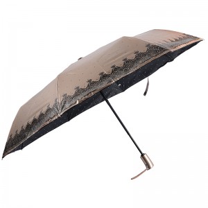 větruvzdorný fotografický design vlastní tisk 3-násobný deštník s funkcí auto open a auto close