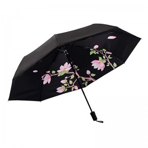 UV ochrana deštník květ vlastní tisk 3 krát ruční otevřené