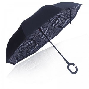 2019 Samostatně stojící auto Rain Gear Inverted Flowers Reverse Deštník