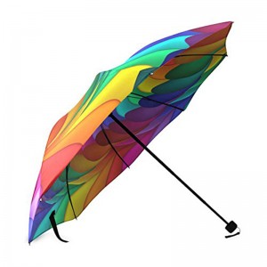 Barevný tisk design ruční open marketing 3 krát deštník