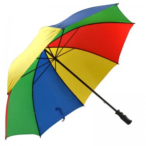Velkoformátový venkovní sportovní deštník ruční golfový deštník s otevřenou funkcí