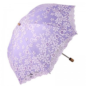 2019 vyrábí slunečníky krajkový deštník 3 krát deštník s dřevěnou rukojetí